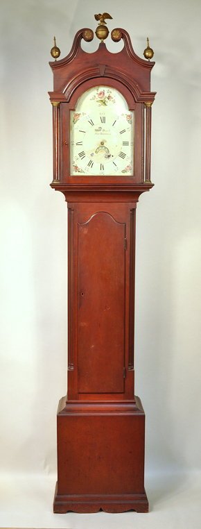 NJ Tall Clock, Silas W. Howell, New Brunswick (1 of 4)
