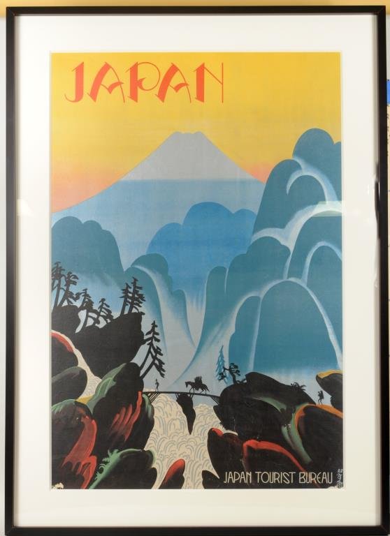 Japanese Tourist Bureau "Japan" Lithograph Poster (1 of 2)