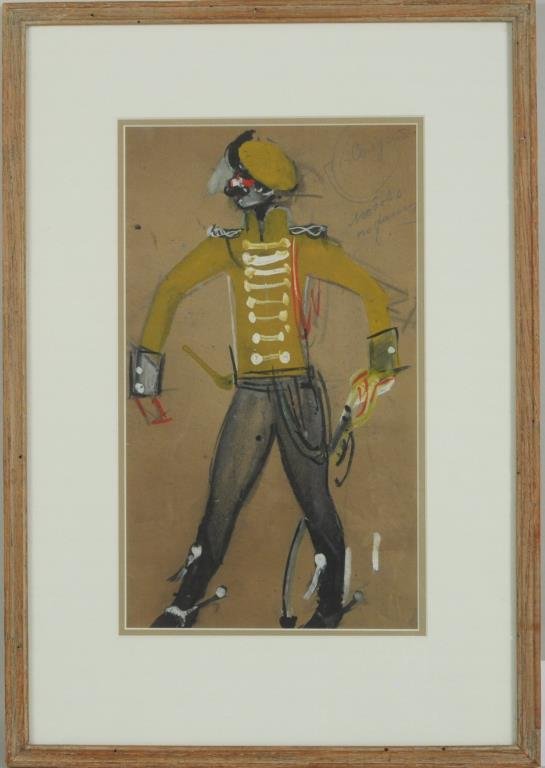 Manner of Boris Anisfeld "Costume Study" (1 of 2)