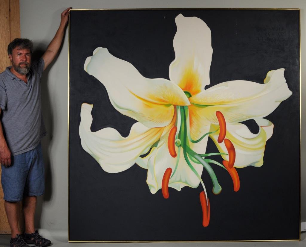 Lowell B. Nesbitt, Large O/C "Lily" (1 of 5)