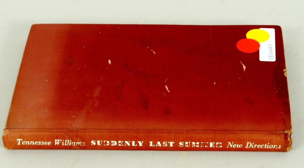 Tennessee Williams/Jeff Chandler Autographed Book (1 of 3)