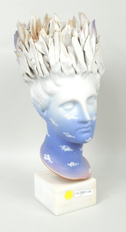 Contemporary School "Goddess Of Fire" Ceramic Bust (1 of 2)