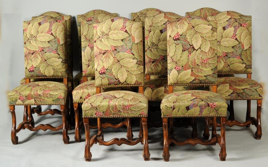 Set Ten French Baroque Style Dining Chairs (1 of 4)