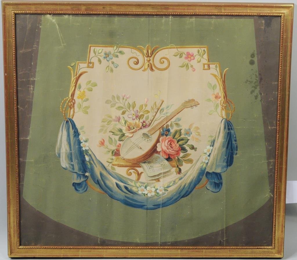 French School "Study For Aubusson Chair Seat" (1 of 2)