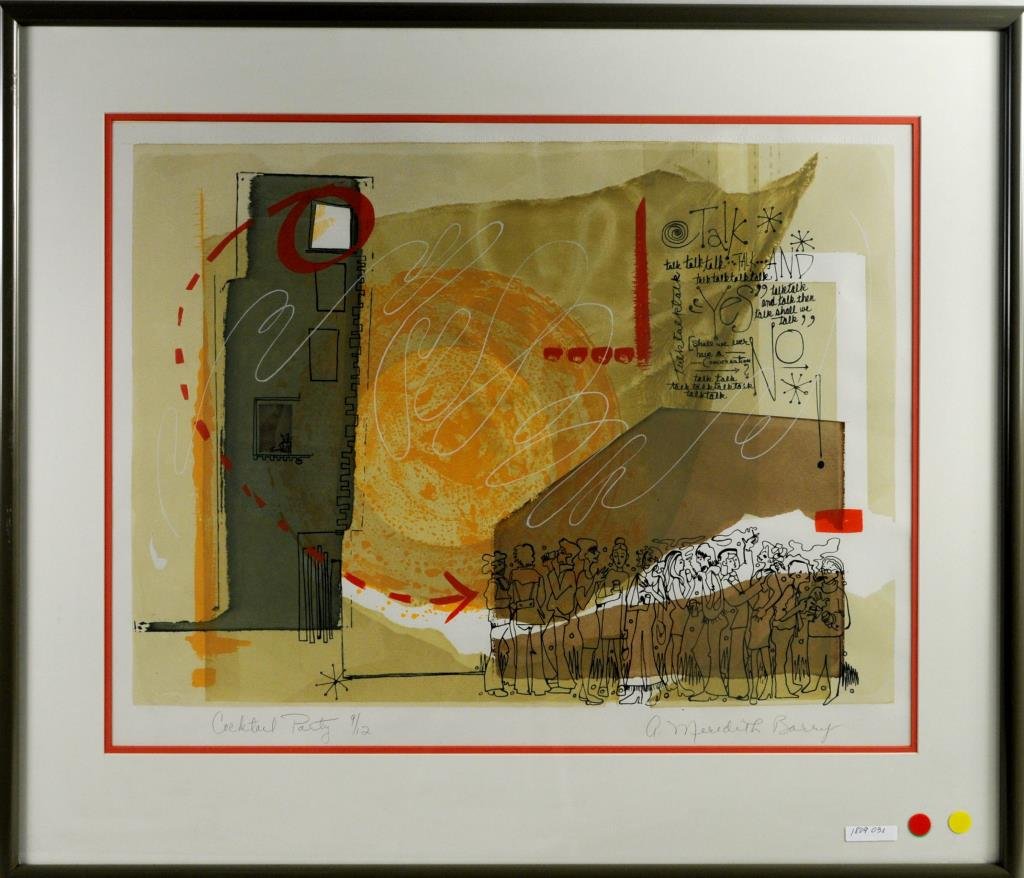 Anne Meredith Barry "Cocktail Party" Lithograph (1 of 2)