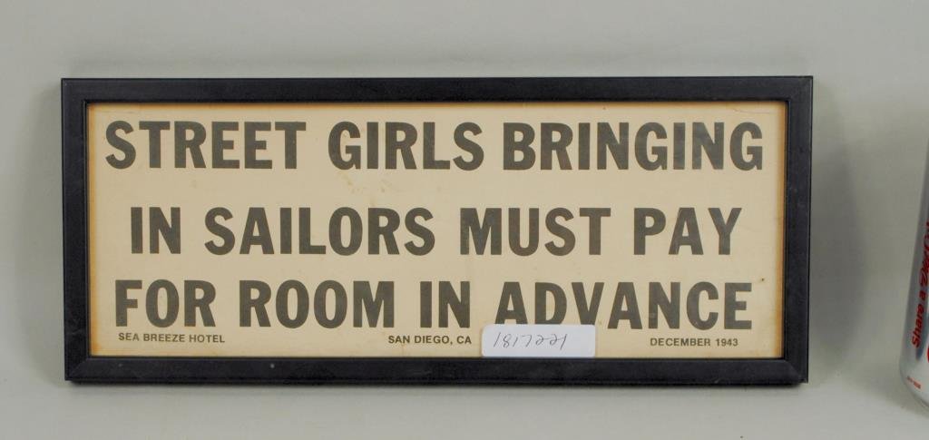 Seabreeze Hotel San Diego CA Sign (1 of 2)