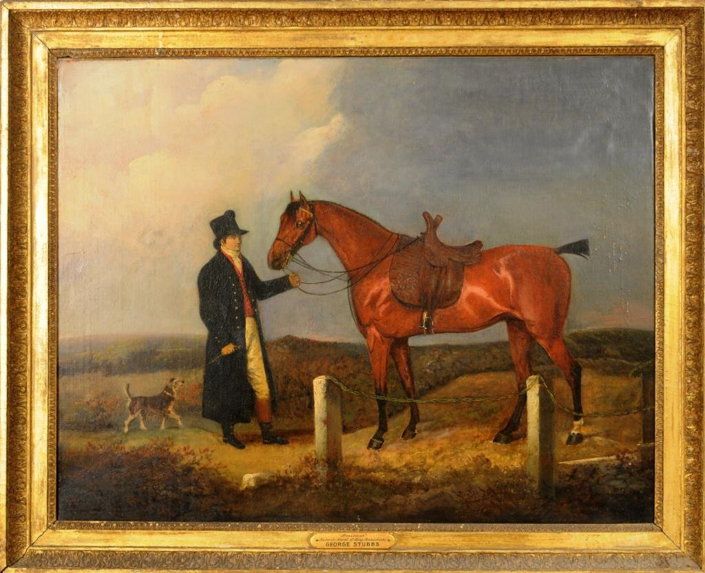 Manner Of George Stubbs "President" O/C (1 of 4)