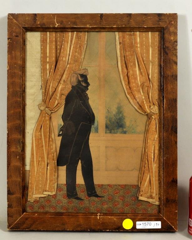 Framed Silhouette Of Gentleman (1 of 2)
