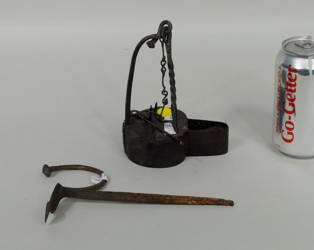 Two Early American Lighting Items (1 of 2)