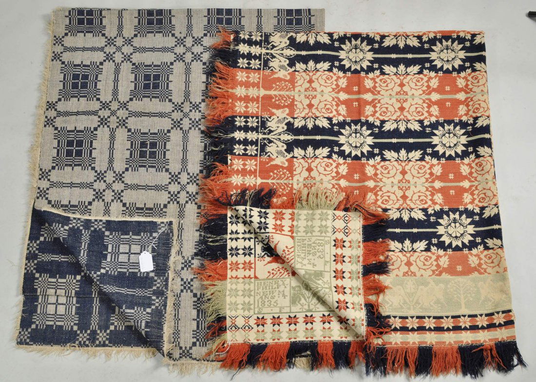 Two American Woven Coverlets (1 of 3)