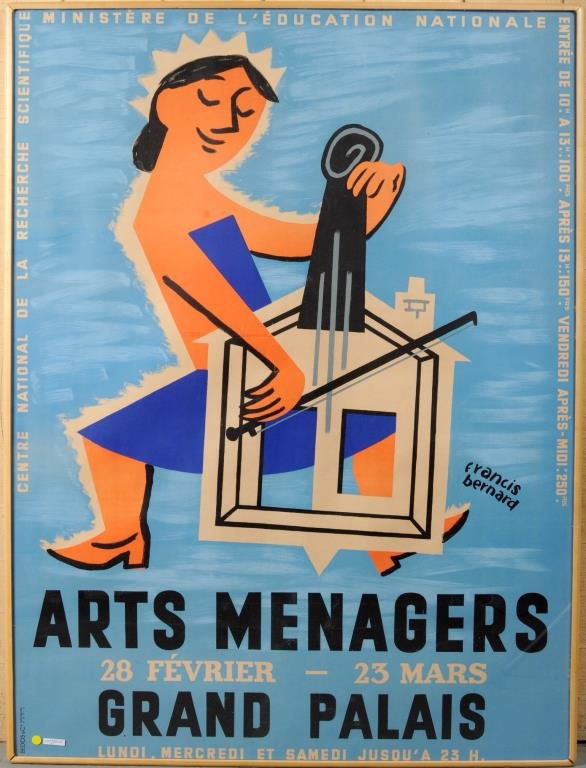 F. Bernard "Arts Menagers Grand Palais" Poster (1 of 1)