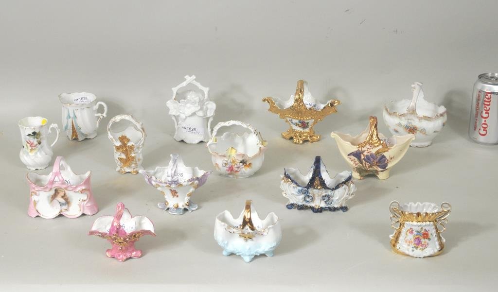 Group Continental Porcelain Baskets/Containers (1 of 4)