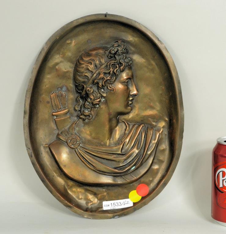 Classical Copper Relief Plaque (1 of 2)