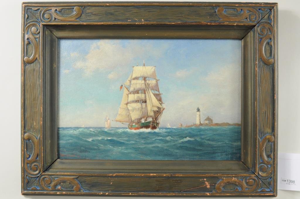 C. Myron Clark "Nova Scotia Brigantine" O/B (1 of 3)