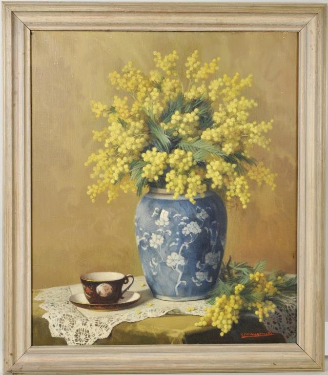 Georges Jacqmotte "Le Mimosa" O/C (1 of 4)