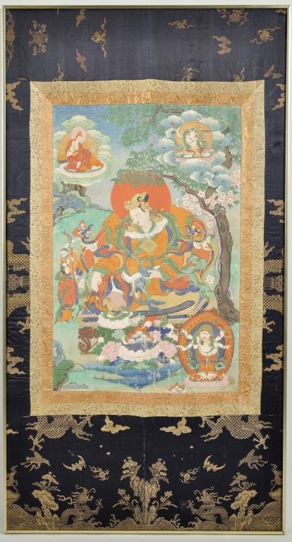 Framed Thangka Depicting Padmasambhava (1 of 7)