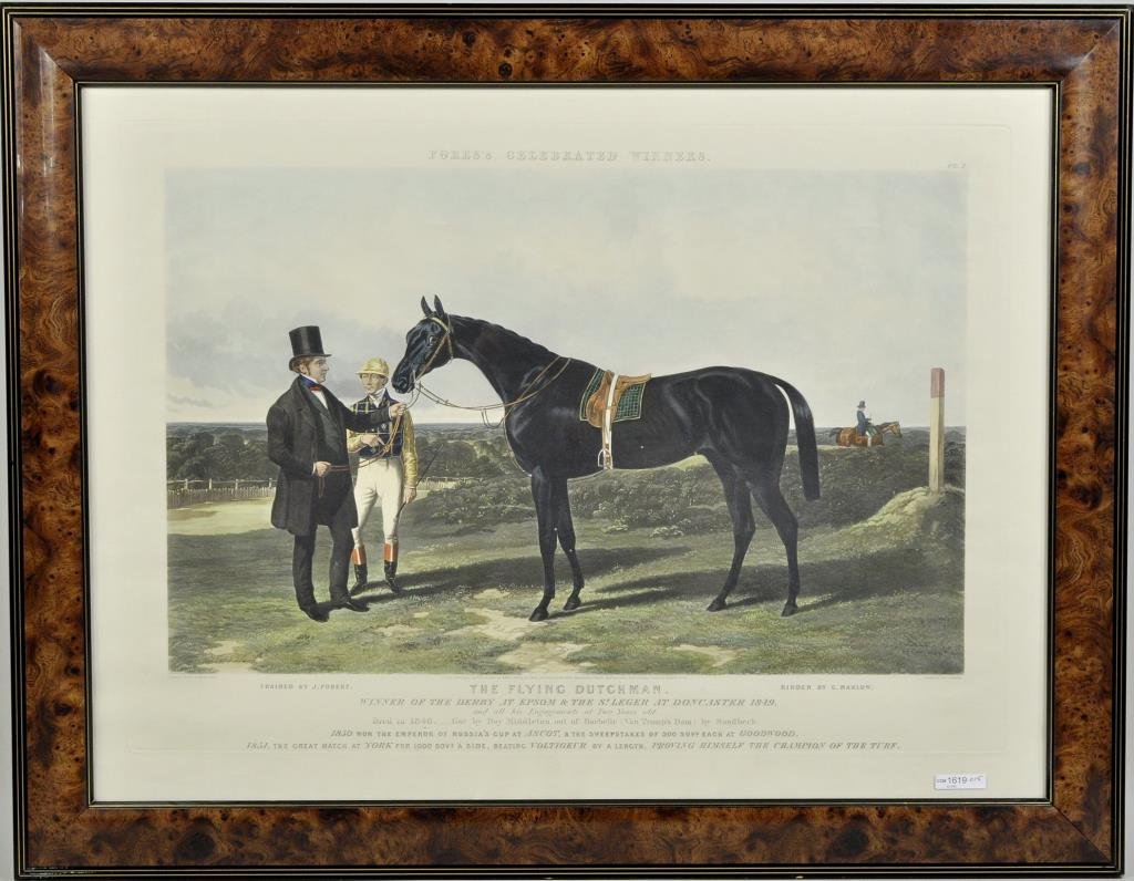 Fores' English Hand Colored Sporting Engraving (1 of 3)