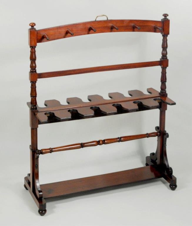 Late Regency Mahogany Boot Rack (1 of 6)