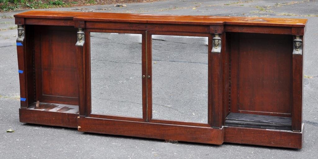 Regency Inlaid Mahogany Breakfront Side Cabinet (1 of 4)