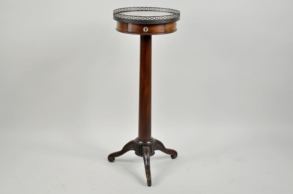 French Empire Gueridon w/Marble Top (1 of 3)