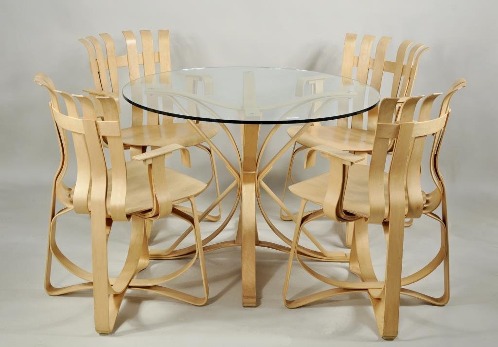 Frank Gehry For Knoll Bentwood "Face Off" Table (1 of 5)
