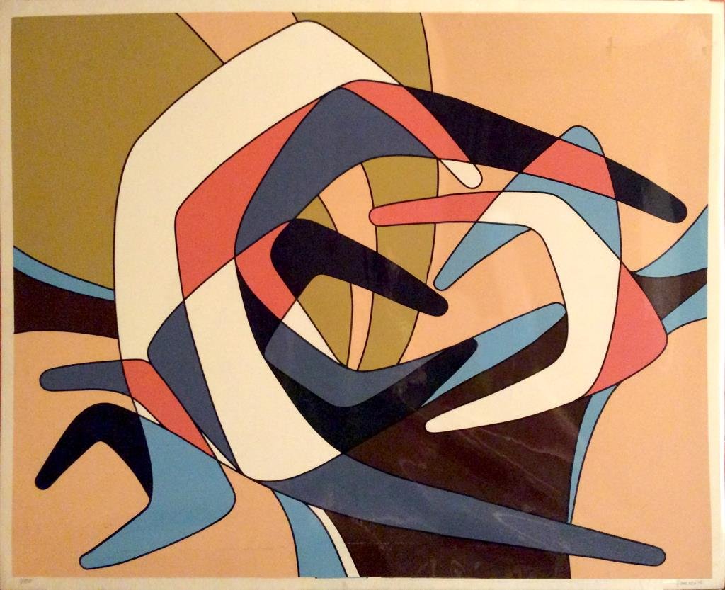 Georgio Zennaro "Abstract" Silkscreen, Signed (1 of 1)