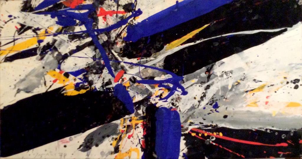 Edo Murtic "Abstract", Tempera Paint On Paper (1 of 1)