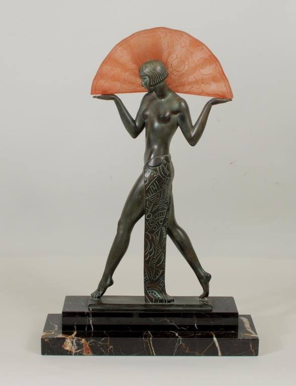 Max Le Verrier "Espagna A L'Eventail" 1925 Lamp (1 of 6)