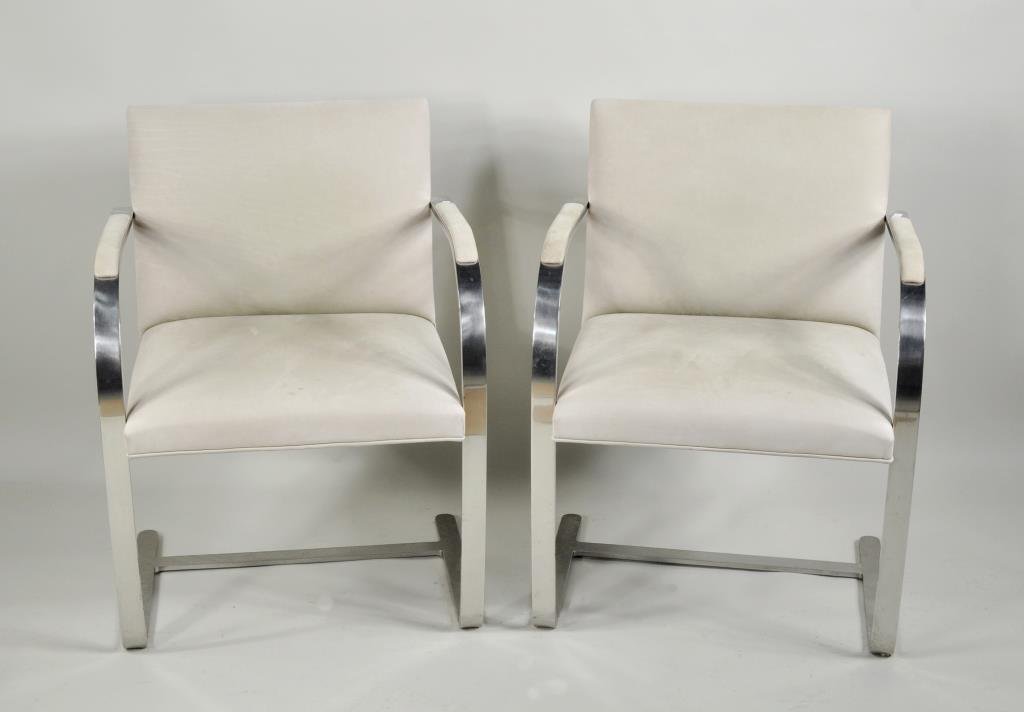 Pair Knoll Mies Van Der Rohe Flat Bar Brno Chairs (1 of 3)