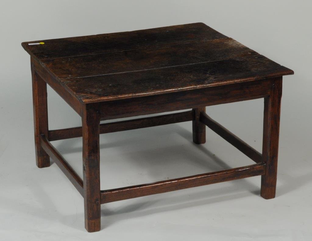 English Oak Square Low Table (1 of 2)