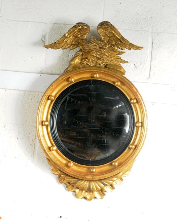 Small Regency Convex Mirror (1 of 3)