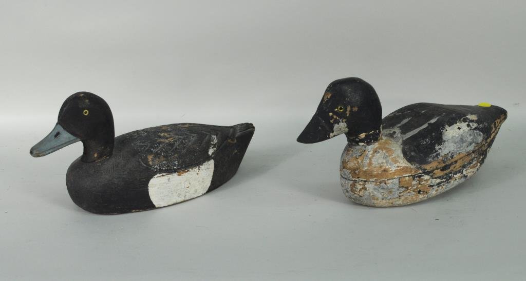 Two Carved & Painted Duck Decoys (1 of 4)