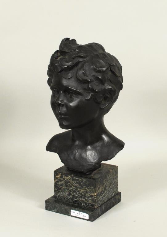 Pos. Kathleen Scott "Portrait of Young Boy" Bronze (1 of 4)