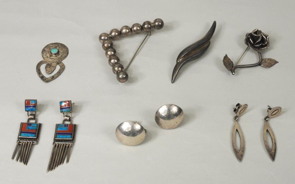 Mexican, Native American Silver & Stone Jewelry (1 of 7)