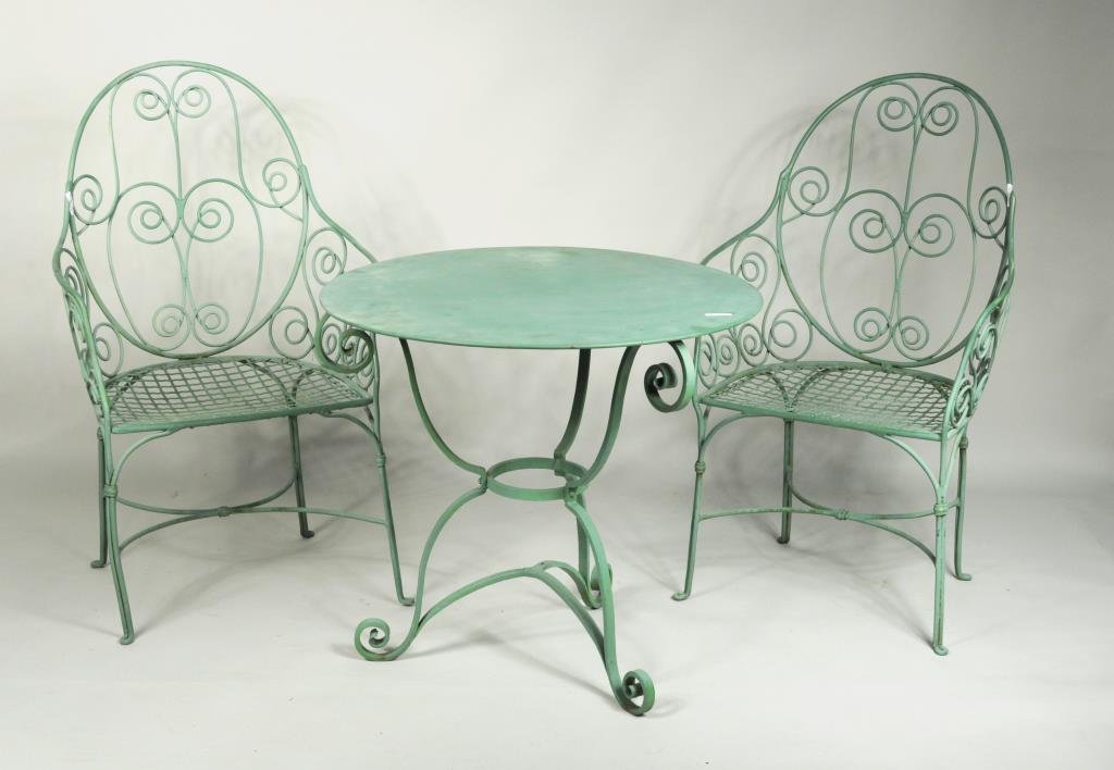 Three Piece Wrought Iron Garden Suite (1 of 4)