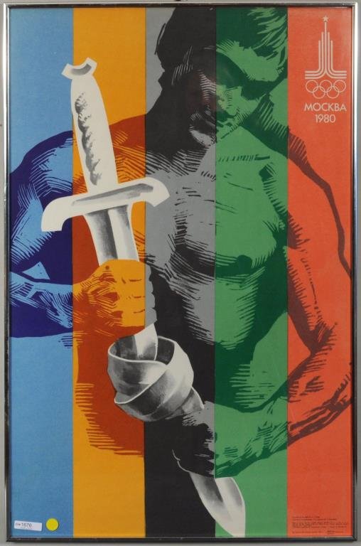 Russian 1980 Moscow Olympic Games Poster (1 of 5)