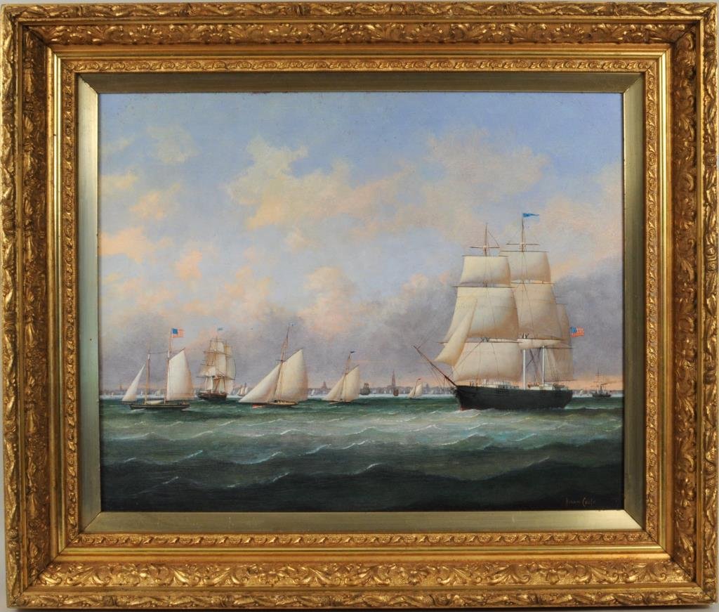 Brian Coole, "New York Harbor c. 1887" O/B (1 of 5)
