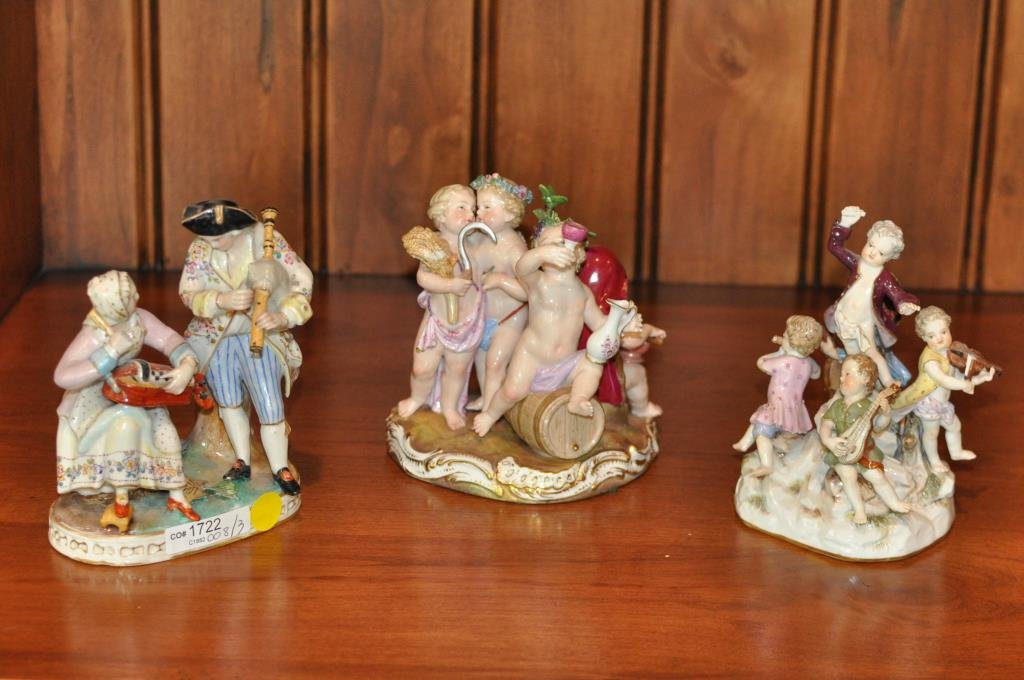 Three Meissen Porcelain Groups (1 of 3)