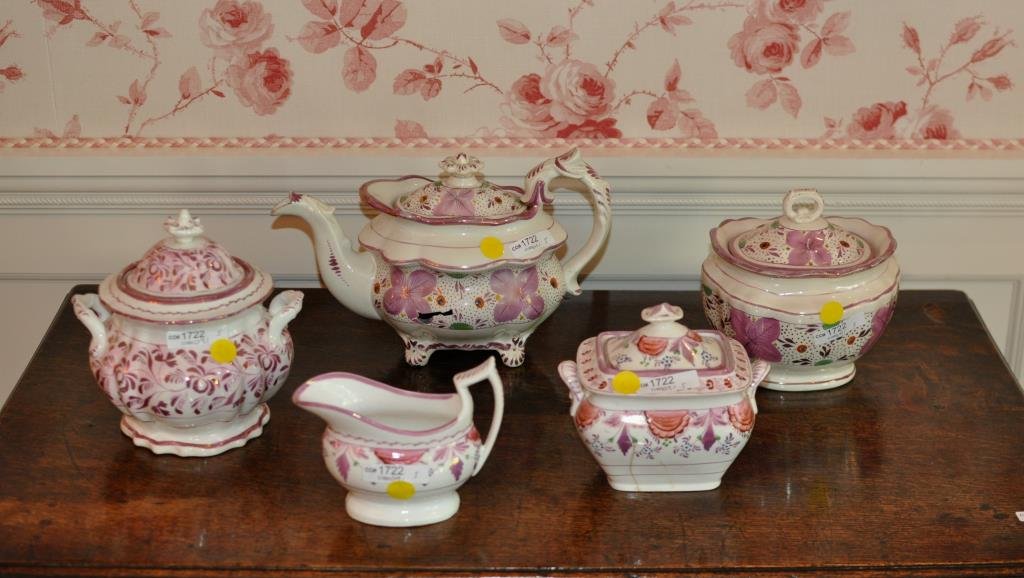 Group Of Pink Lustrewares (1 of 2)