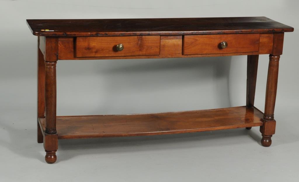 French Provincial Cherry Server/Side Table (1 of 4)
