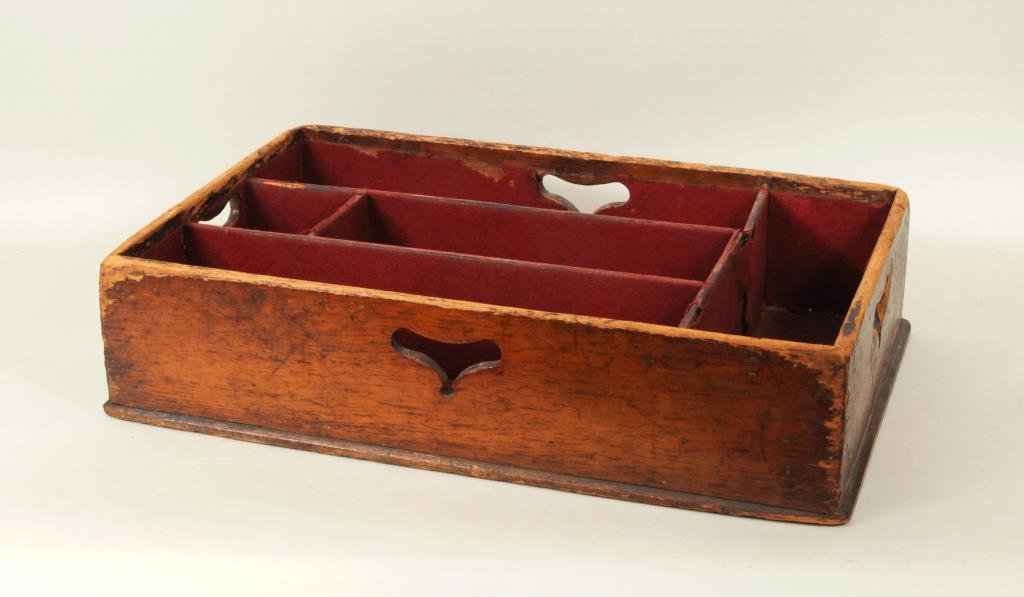 Country Pine Cutlery Box (1 of 4)
