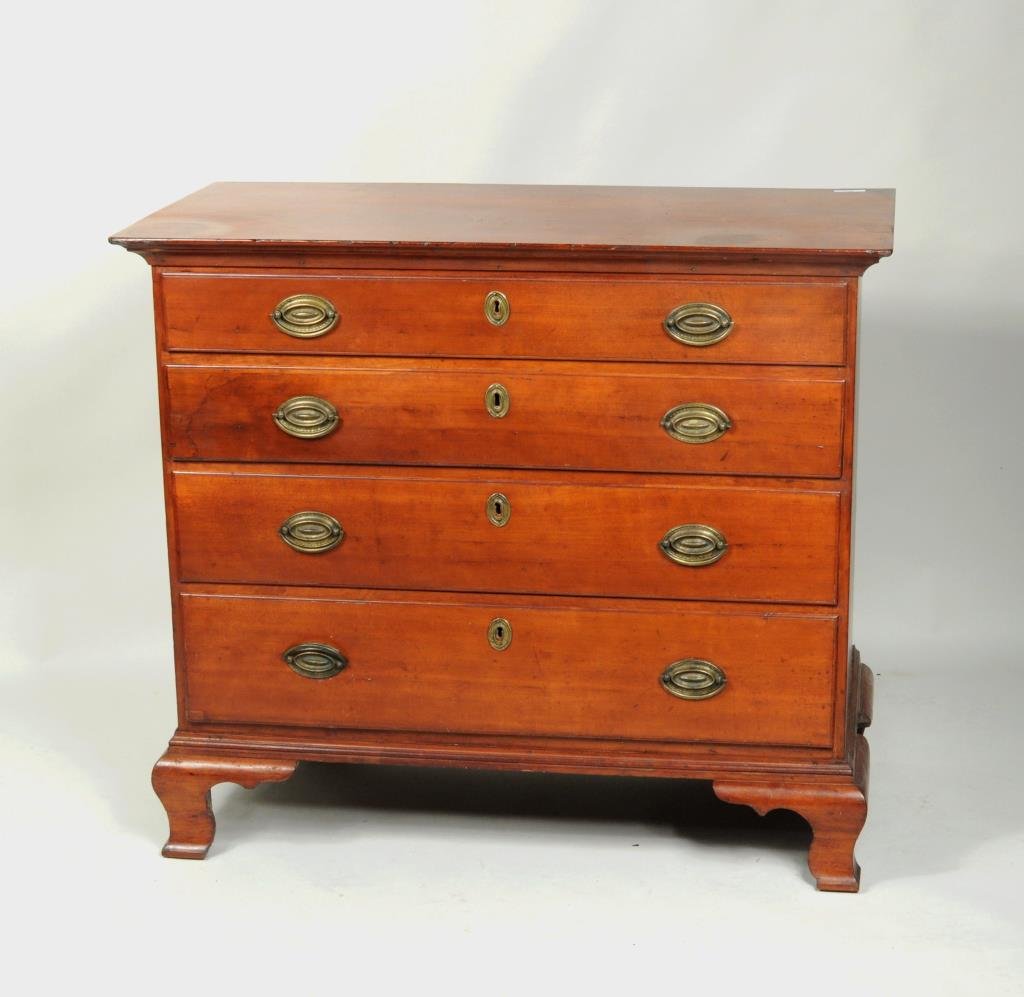 Connecticut Chippendale Cherry Chest (1 of 6)