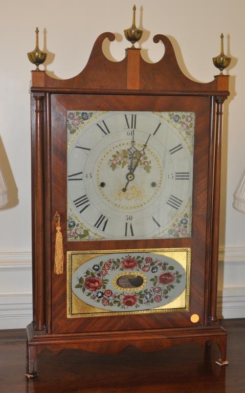 Federal Pillar & Scroll Mantle Clock (1 of 4)
