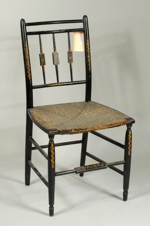 American Federal Paint Decorated Fancy Chair (1 of 3)