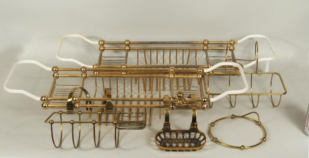Group Vintage Brassware Bath Accessories (1 of 4)