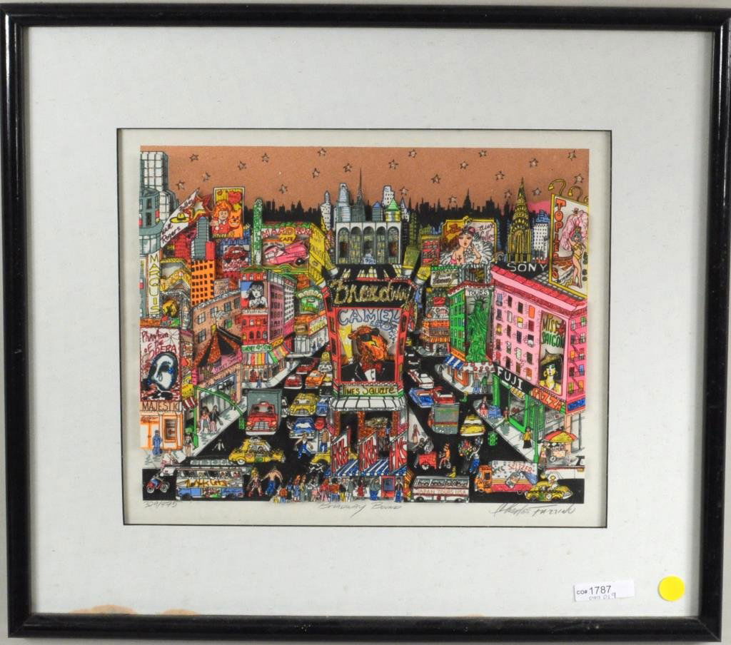 Charles Fazzino "Broadway Bound" 3D Lithograph (1 of 5)