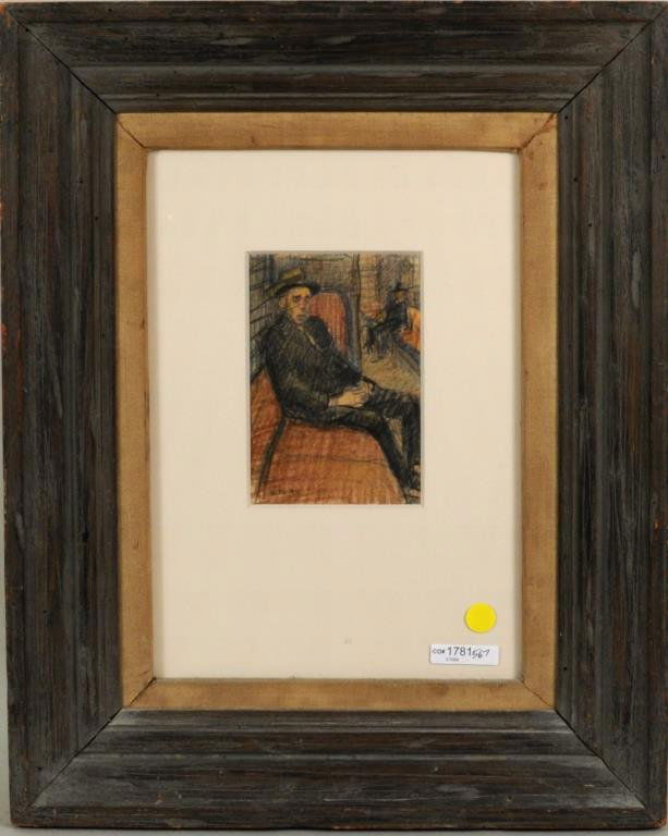 Vito "Subway Riders" Pencil, Pastel/Paper (1 of 4)