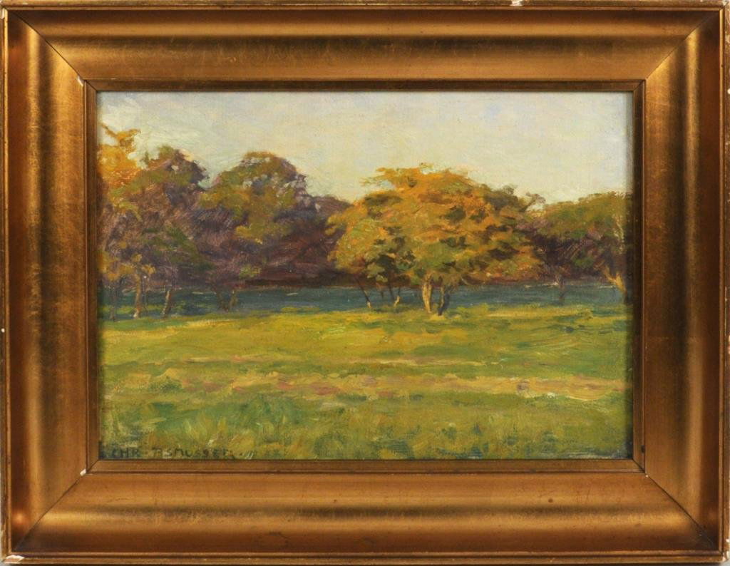 Christian Asmussen "Landscape" Oil/Canvas Board (1 of 4)
