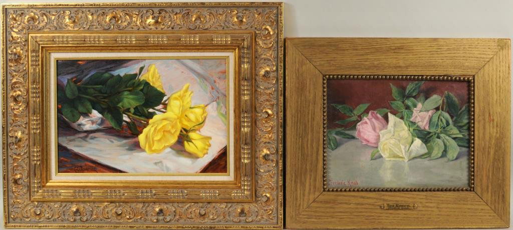 Two Small Floral Paintings (1 of 9)