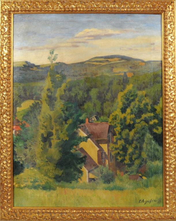 Eugene Agafonoff "House In Landscape" O/C (1 of 5)